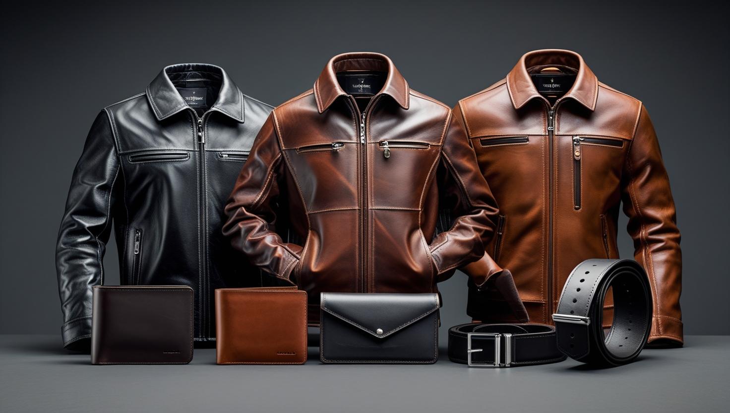 premium leather mens products